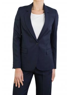 Giacca tinta unita con bottone "Mary"